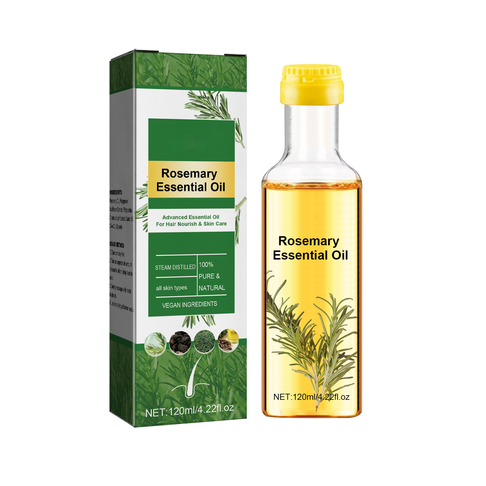 Hair Care Natural Ingredients - Rosemary Essential Oil Rosemary Hair Care