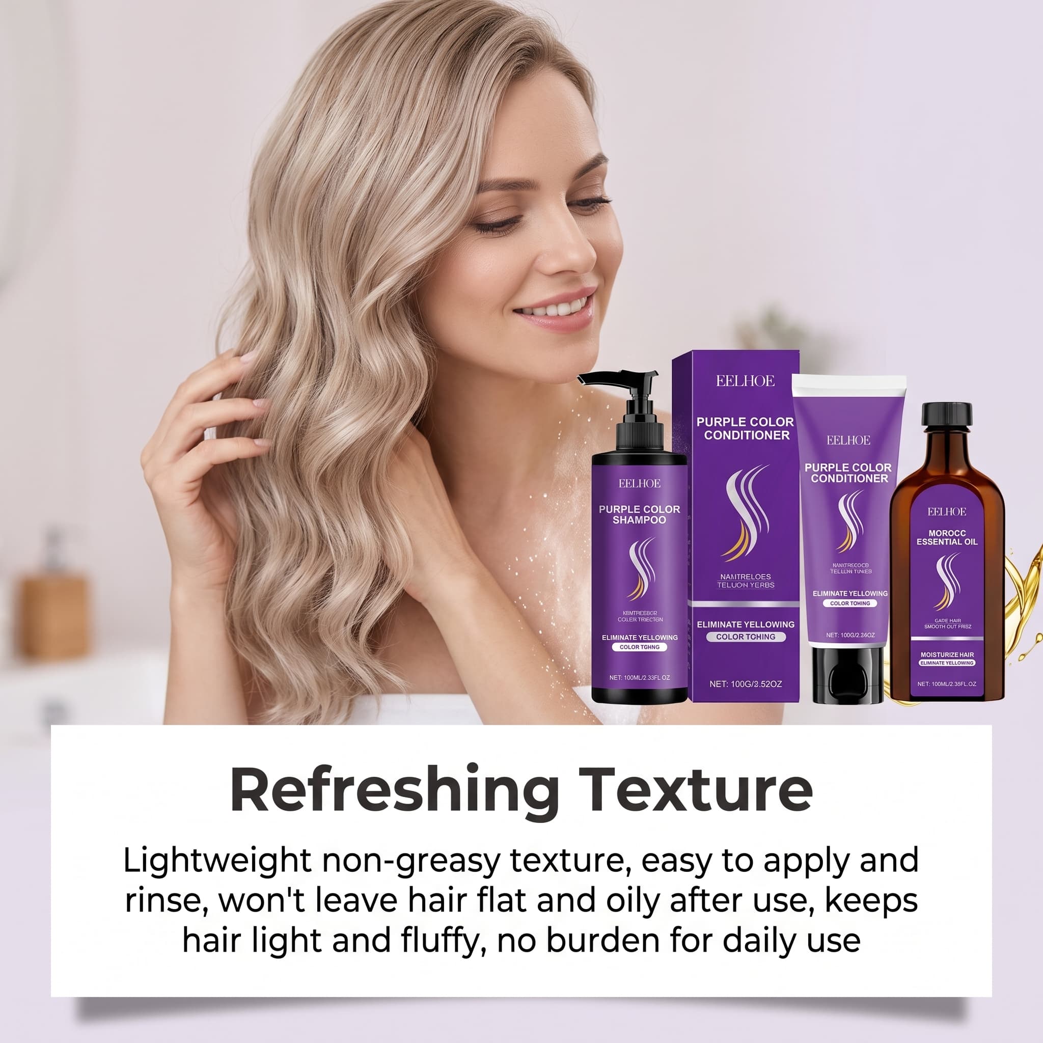 Purple Shampoo Set With Condit - Hair Care Products recension och pris